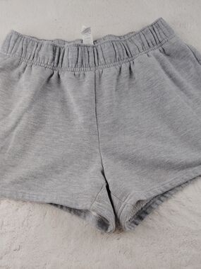 ALO Yoga Accolade Light Gray Elastic Waist Shorts Sz Small